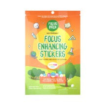 NATPAT FocusPatch Organic Focus Enhancing Stickers x 24 Pack-Peaceful Lotus