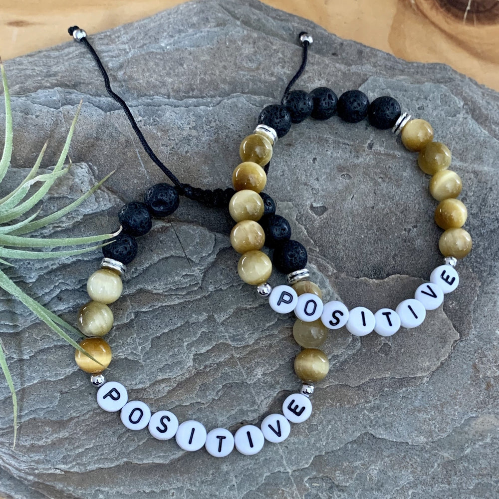 Diffuser Bracelet - Affirmation Series - Positive-Peaceful Lotus
