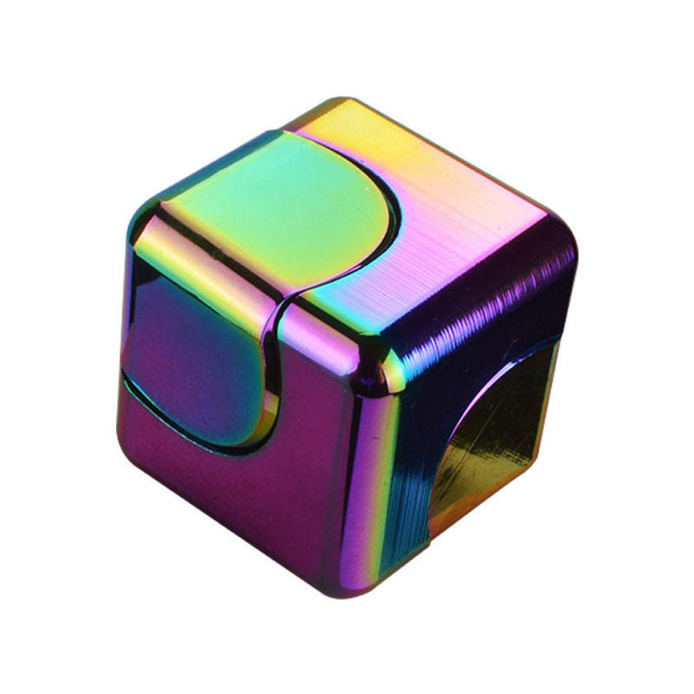 Rainbow Spinning Cube Fidget-Peaceful Lotus
