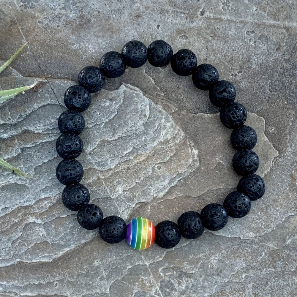 Diffuser Bracelet - Rainbow-Peaceful Lotus