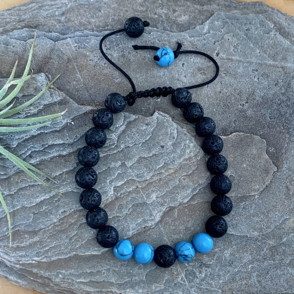 Diffuser Bracelet - Adjustable Blue-Peaceful Lotus